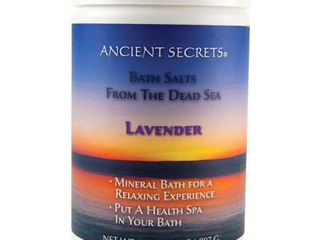 Aromatherapy Dead Sea Mineral Baths, Lavender, 2 lb, Ancient Secrets Online Hot Sale