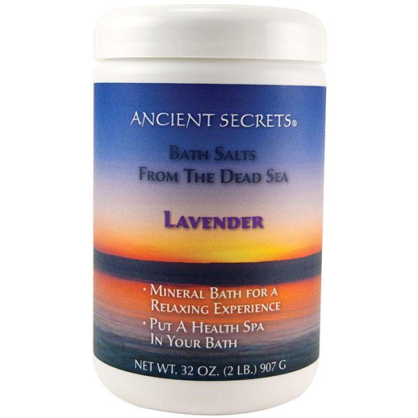 Aromatherapy Dead Sea Mineral Baths, Lavender, 2 lb, Ancient Secrets Online Hot Sale