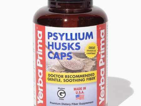 Psyllium Husks Caps, 180 Capsules, Yerba Prima on Sale