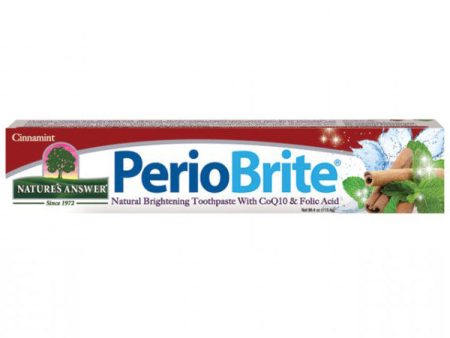 PerioBrite Toothpaste Cinnamint, All Natural, 4 oz, Nature s Answer Supply