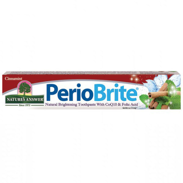 PerioBrite Toothpaste Cinnamint, All Natural, 4 oz, Nature s Answer Supply