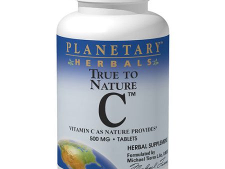 True to Nature C 500 mg, Natural Vitamin C Complex, 240 Tablets, Planetary Herbals For Sale