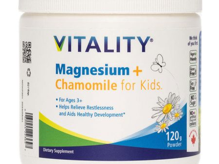 Magnesium + Chamomile Powder for Kids, 120 g, Vitality Online Sale