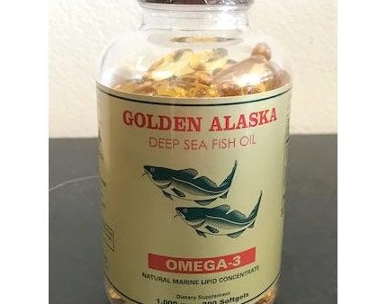 Golden Alaska Deep Sea Fish Oil Omega-3 1000 mg, 200 Softgels, NCB Technology Corp. Online now