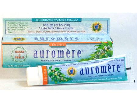 Ayurvedic Herbal Toothpaste, Licorice, 4.16 oz, Auromere Online