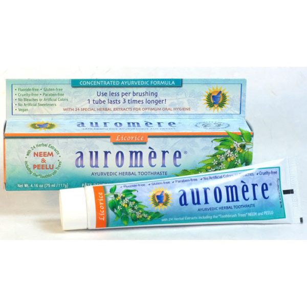 Ayurvedic Herbal Toothpaste, Licorice, 4.16 oz, Auromere Online