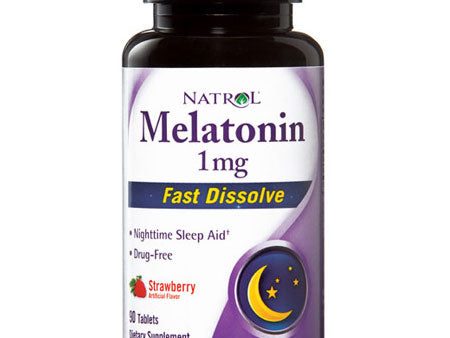 Melatonin 1 mg Fast Dissolve, 90 Tablets, Natrol Online Sale