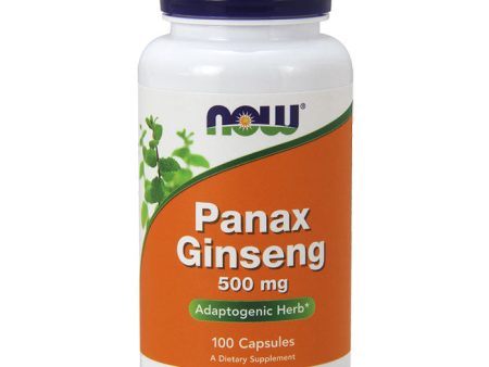 Panax Ginseng 500 mg, 100 Capsules, NOW Foods For Sale