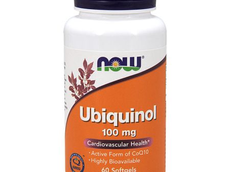 Ubiquinol 100 mg, Active Antioxidant Form of CoQ10, 60 Softgels, NOW Foods Discount