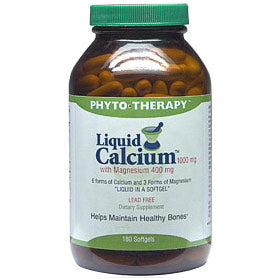 Liquid Calcium 1000 mg with Magnesium 400 mg, 90 Softgels, Phyto-Therapy (Phyto Therapy) Cheap