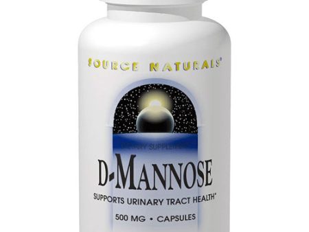 D-Mannose 500mg, 120 Capsules, Source Naturals Online now