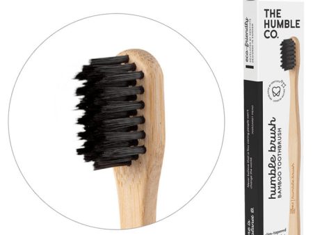 Humble Brush Adult Sensitive Bamboo Toothbrush - Black, 1 ct, The Humble Co. For Sale