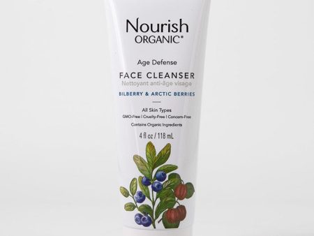 Age Defense Face Cleanser, 4 oz, Nourish Organic Online Hot Sale