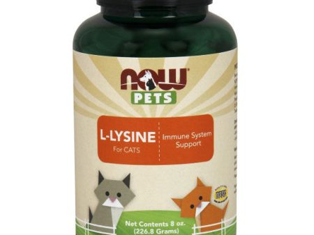 Pets L-Lysine for Cats, 8 oz, NOW Foods For Sale