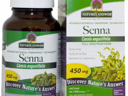 Senna Leaf 450mg 90 caps from Nature s Answer For Discount