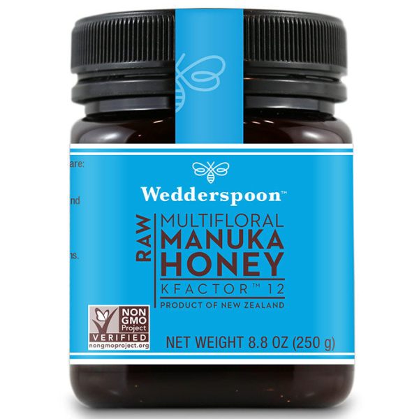 Raw Multifloral Manuka Honey KFactor 12, 250 g (8.8 oz), Wedderspoon Cheap