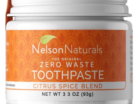 The Original Zero Waste Toothpaste, Citrus Spice Blend, 3.3 oz (93 g), Nelson Naturals Cheap