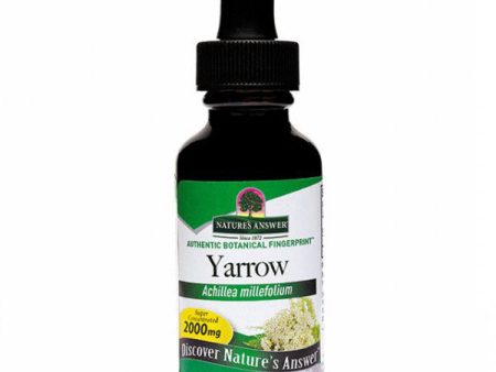 Yarrow Flowers Alcohol Free Liquid Extract 1 oz from Nature s Answer For Cheap