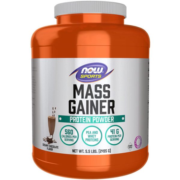 Mass Gainer Protein Powder, Creamy Chocolate Flavor, 5.5 lb, NOW Foods Online