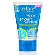 Very Emollient Sport Mineral Sunscreen SPF 45, 4 oz, Alba Botanica Fashion