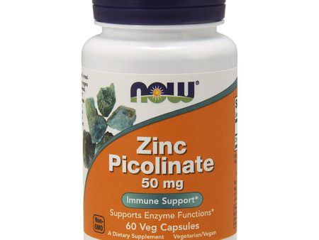 Zinc Picolinate 50mg 60 Caps, NOW Foods Online Sale