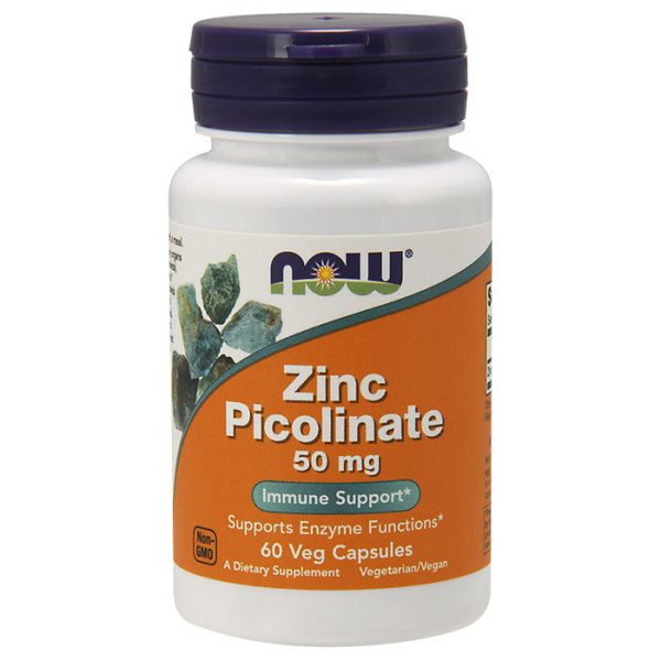 Zinc Picolinate 50mg 60 Caps, NOW Foods Online Sale