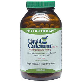 Liquid Calcium 1000 mg with Magnesium 400 mg, 180 Softgels, Phyto-Therapy (Phyto Therapy) Online