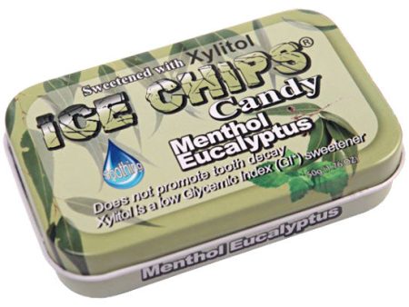 Ice Chips Menthol Eucalyptus Xylitol Candy, 1.76 oz (50 g) Discount