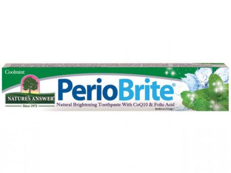 PerioBrite Toothpaste Cool Mint, All Natural, 4 oz, Nature s Answer Sale