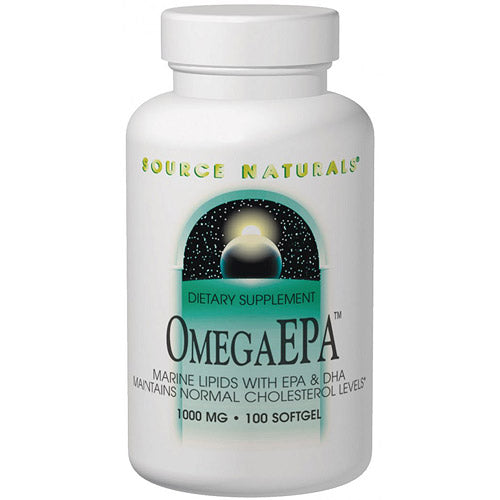 Omega EPA Fish Oil 1000 mg, 50 Softgels, Source Naturals Supply