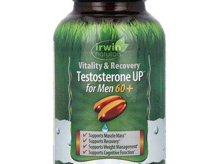 Testosterone UP for Men 60+, 60 Liquid Soft-Gels, Irwin Naturals Supply