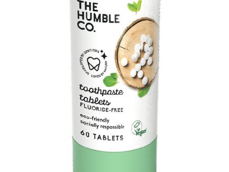 Toothpaste Tablets - Mint, Fluoride-Free, 60 Tablets, The Humble Co. Fashion