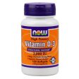 Vitamin D-3 2000 IU, 120 Softgels, NOW Foods Supply