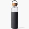 Glass Water Bottle, Gray, 25 oz, Soma Fashion