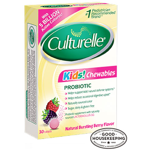 Culturelle Kids Chewables Probiotic, Natural Berry Flavor, 30 Tablets, i-Health, Inc. Sale