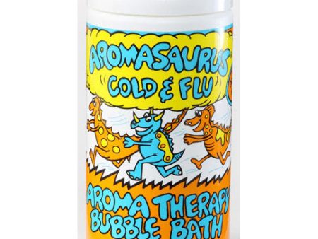 Aromasaurus Cold & Flu, Kids Aroma Therapy Bubble Bath, Eucalyptus Lemon, 20 oz, Abra Therapeutics Hot on Sale