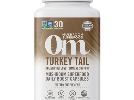 Turkey Tail Mushroom Superfood Daily Boost Capsules, 90 Vegetarian Capsules, Om Organic Mushroom Nutrition Online Hot Sale