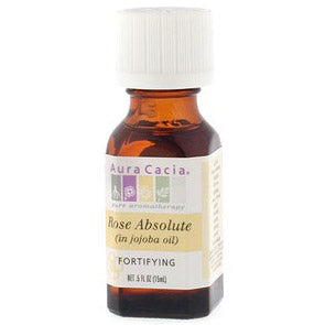 Precious Essential Oil Rose Absolute w Jojoba .5 fl oz from Aura Cacia For Sale