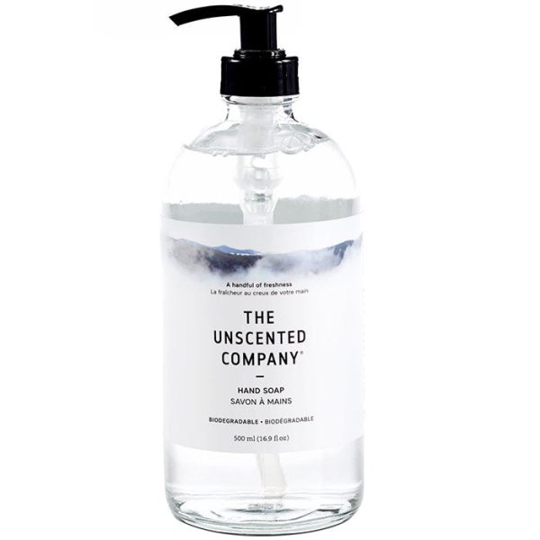 Liquid Hand Soap Glass Bottle, 16.9 oz, The Unscented Company Sale