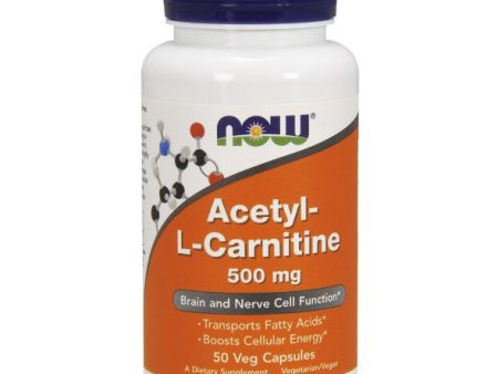 Acetyl-L Carnitine 500 mg 50 Caps (Acetyl L-Carnitine), NOW Foods Fashion