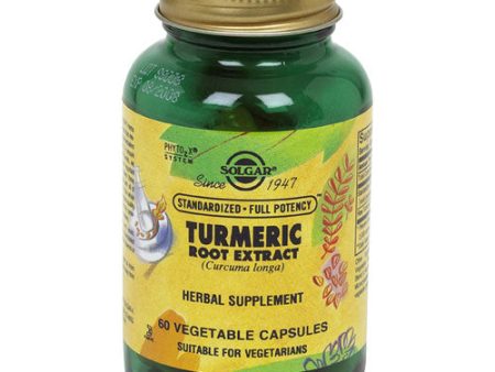 Turmeric Root Extract - Standardized Full Potency, 60 Vegetable Capsules, Solgar For Sale