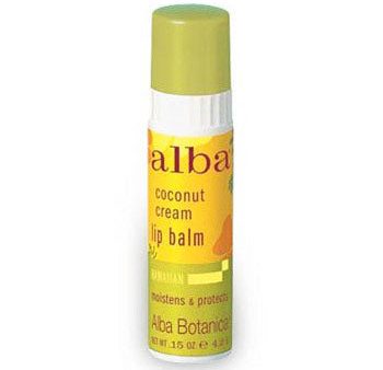 Hawaiian Coconut Cream Lip Balm, 0.15 oz, Alba Botanica Cheap