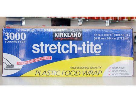 Kirkland Signature Professional Quality Stretch-Tite Plastic Food Wrap, 3000 Square Feet Fashion