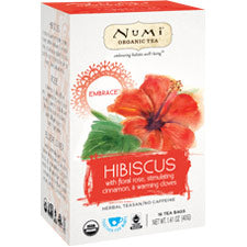 Hibiscus Holistic Tea, Embrace, 16 Bags, Numi Tea Hot on Sale