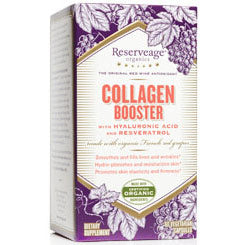 Collagen Booster, with Hyaluronic Acid & Resveratrol, 120 Veggie Capsules, ReserveAge Organics For Discount