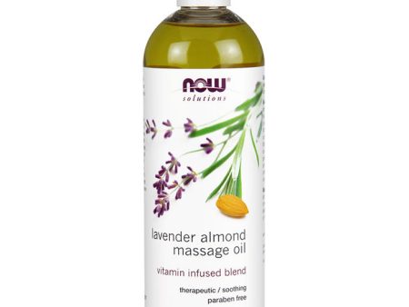 Lavender Almond Massage Oil, 16 oz, NOW Foods For Sale