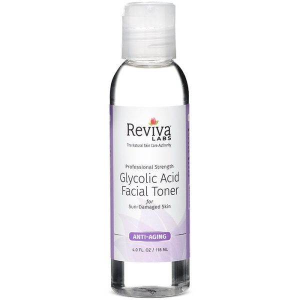 Reviva Labs Glycolic Acid Facial Toner, 4 oz Online Sale