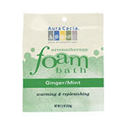 Aromatherapy Foam Bath Ginger Mint, 2.5 oz Pouch, Aura Cacia Online now