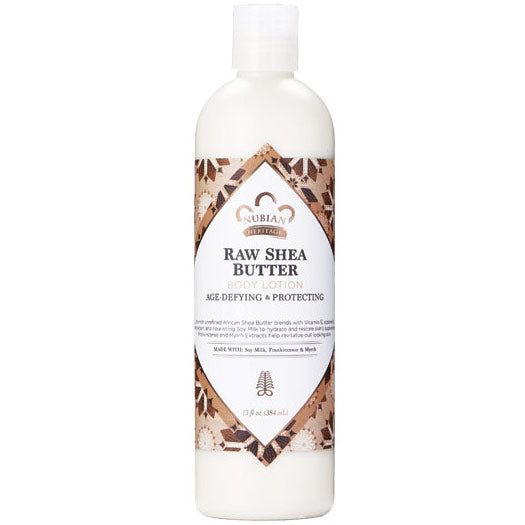 Raw Shea Butter Body Lotion, 13 oz, Nubian Heritage Supply