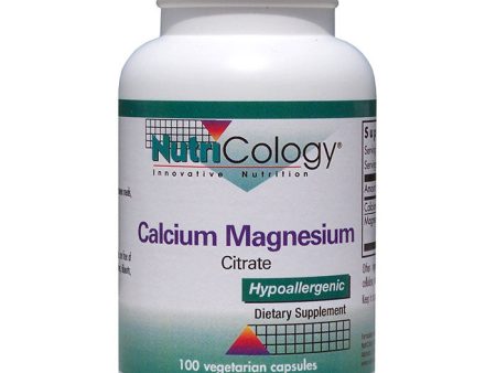 Calcium Magnesium Citrate 100 caps from NutriCology Sale